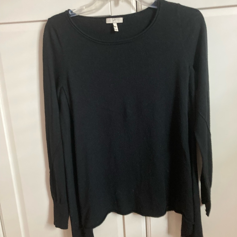 Joie Elegant Black Long Sleeve Sweater